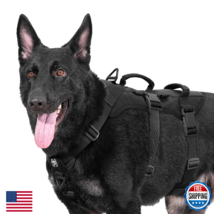 OneTigris Escape Proof Dog Harness No Pull w/Handles Tactical Vest - $64.16