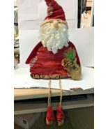 Transpac crinkle Santa Claus 17 1/2” plus legs x6376B - $35.99