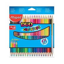 Maped Color&#39;Peps Duo Coloured Pencils (24 Pack)  - £30.01 GBP