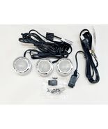 3-Puck Halogen Under-Counter Lights, Frosted Lens, Nickel Finish, 120V P... - $84.15