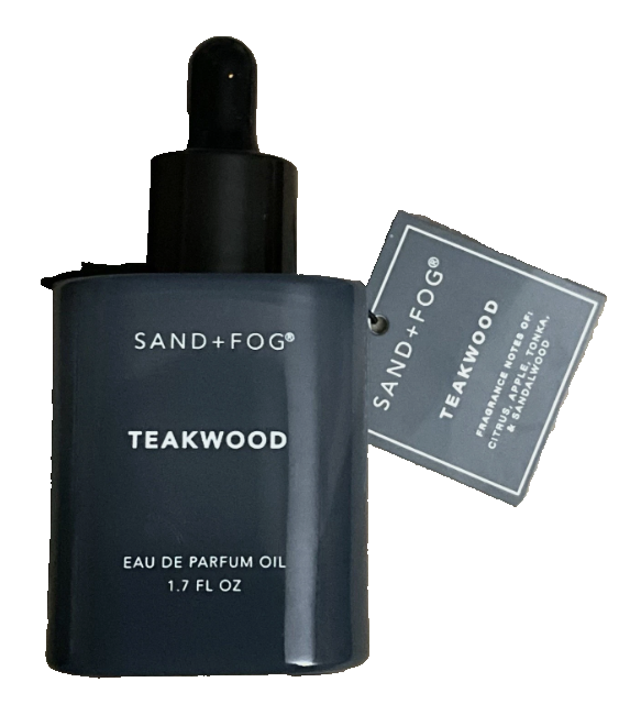 TEAKWOOD EAU DE PARFUM OIL DROPPER 1.7oz/50ml By SAND + FOG - $38.76