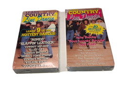 Learn Country Line Dancin Greg James Productions 1992 VHS SEALED Set Of 2 - £3.82 GBP