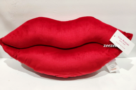 Isaac Mizrahi Valentines Red Soft Decorative Throw Pillow 20&quot;x10&quot; NEW - $39.99