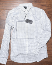 Armani Exchange A|X Men&#39;s Regular Fit White Spotted 100% Cotton Fashion ... - $49.49