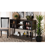 Ogden Light Brown and Natural Rattan 3-Door Sideboard - $3,258.13 MXN