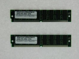 32MB (2X16MB) Mémoire 4X32 72PIN Non Parité Fpm 60NS 5V Ram Simm - £31.15 GBP