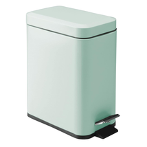Small Modern 1.3 Gallon Rectangle Metal Lidded Step Trash Can, Compact G... - $974.49 MXN