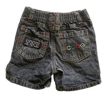 Coogi Boys Infant baby Size 12 months Black Jean Denim Shorts Logo Back ... - $14.80