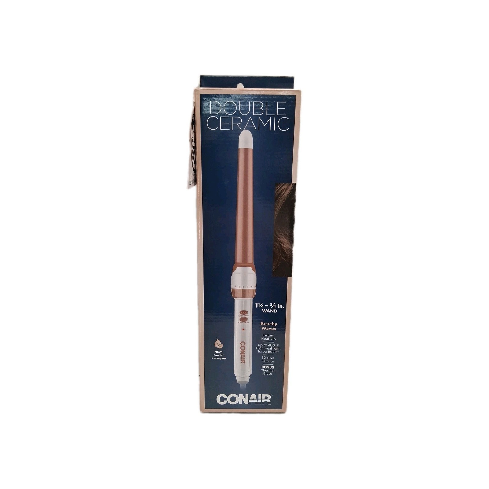 Conair Double Ceramic 1 1/4 Inch Barrel Instant Heat Up Curling Iron New - $19.79