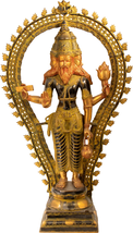 42&quot; Brahma,One of the Trimurti :The Three-Aspected Supreme (Large Size) In Brass - £1,725.25 GBP