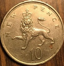 1976 Uk Gb Great Britain 10 New Pence Coin - £0.94 GBP