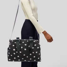 Alice + Olivia by Stacey Bendet Black Floral Canvas Weekender Bag NWOT - $46.75