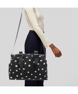 Alice + Olivia by Stacey Bendet Black Floral Canvas Weekender Bag NWOT - €40,27 EUR