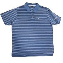 Adidas Mens Polo Shirt Size XL  Climate Golfing Blue White Stripe Keowee Springs - £6.96 GBP