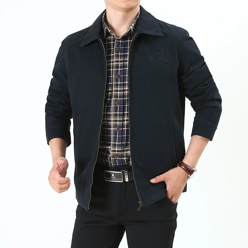 Men&#39;s Jackets Plus Size M-4XL jaqueta masculina Cotton Casual Jacket Men Solid  - £185.57 GBP