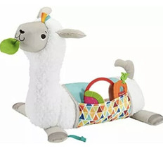 Fisher-Price Grow-with-Me Tummy Time Llama Plush Infant Support Wedge Multi - £61.49 GBP