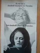 Vintage Tegrin Dandruff Shampoo Print Magazine Advertisement 1971 - £3.14 GBP