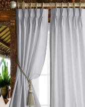 Triple Pinch Pleat Blackout Curtain By Magic Drapes, 100% Polyester, Silver). - £61.25 GBP