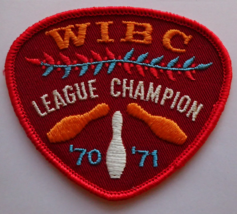 Vintage Bowling Patch - WIBC League Champion &#39;70 - &#39;71 - £27.48 GBP