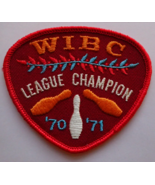 Vintage Bowling Patch - WIBC League Champion &#39;70 - &#39;71 - £27.48 GBP
