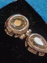 Large Cubic zirconia earings/USA/S.P.case C.1995 - $25.00