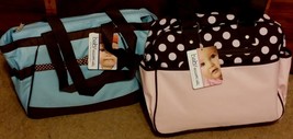 BRAND NEW WITH TAGS Baby Essentials Fashion Diaper Bag, CHOOSE PINK OR BLUE - $24.99