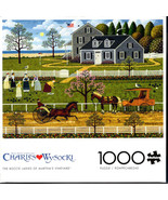 Charles Wysocki The Boccie Ladies of Martha&#39;s Vineyard Puzzle 1000 Pieces - £19.98 GBP