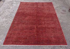 5x7 Hand Knotted Modern Wool Rug - Contemporary Area Rug - £501.69 GBP