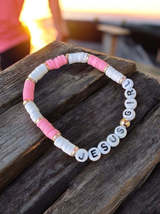 Pink Jesus Girl Bracelet - $111.65 MXN