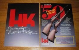 1982 Heckler &amp; Koch HK630 and HK770 Rifles Ad - HK Gunmakers Extraordinaire - £14.54 GBP