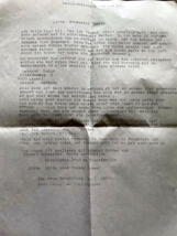 1970 Vintage Hand Typed Letter  Letter Paper Ephemera - £8.01 GBP