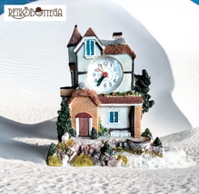 Ultra Fine Ceramic Cottage Style Fireplace Clock - $1,064.34 MXN