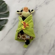 Disney Parks Animal Kingdom Baby Giraffe Plush Blanket Wrapped Stuffed Soft - $21.77
