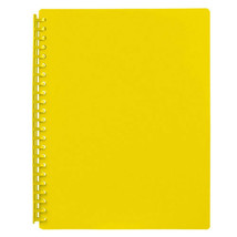 Marbig A4 20 Pocket Refillable Display Book - Yellow - $17.56