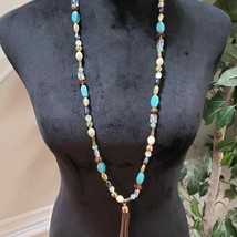 Women's Multicolor Round Beaded Single Strand Chunky Statement Necklace - $35.00