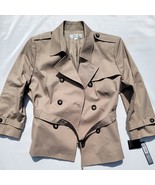 Tahari Arthur S. Levine Womans Khaki/Tan Double Breasted Pea Coat Size 16 - $150.82 CAD