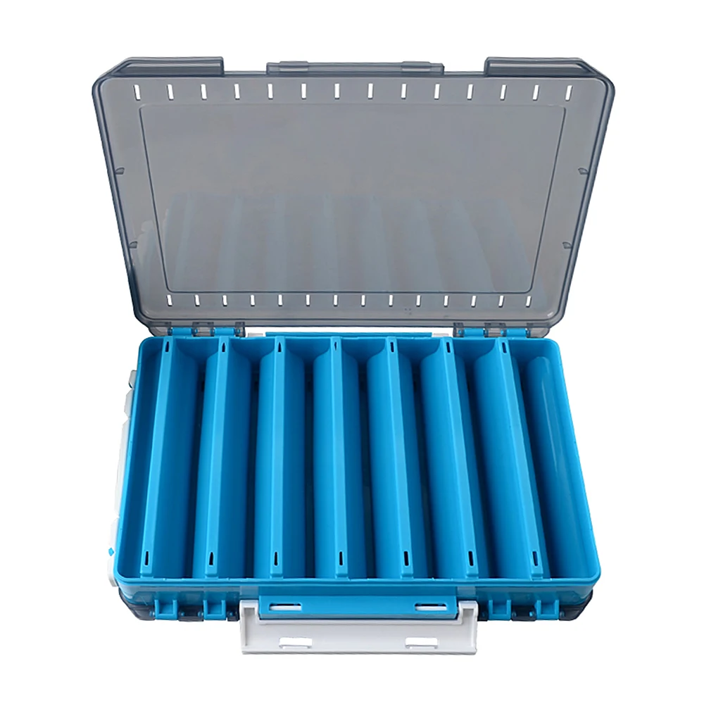 Sporting Fishing Tackle Box Storage Trays Removable Dividers Double Sided Fly Fi - £59.95 GBP