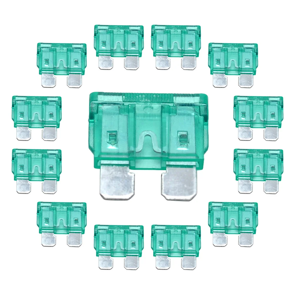 100 Pcs 30a Car Insurance Ato Blades Fuses Blades Automotive RV Truck Abs Standa - £42.76 GBP