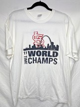 2011 Jerzees STL Cardinals World Champions T-Shirt Size XL White SKU 327 - £16.06 GBP