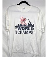 2011 Jerzees STL Cardinals World Champions T-Shirt Size XL White SKU 327 - £15.71 GBP
