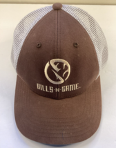GILLS N GAME LOGO BROWN AND WHITE EMBROIDERED FISHING HAT - $8.90