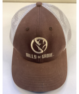 GILLS N GAME LOGO BROWN AND WHITE EMBROIDERED FISHING HAT - £6.99 GBP