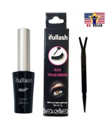 ifullash Waterproof Fake Eyelash Lash Adhesive glue in Black 7g Brush Ap... - £4.20 GBP