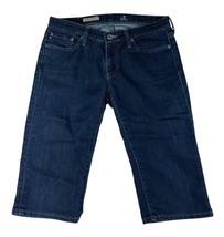 AG Adriano Goldschmied The Malibu Bermuda Shorts Blue Crop Pants Jeans S... - $28.70