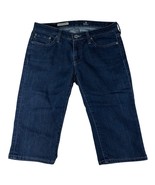 AG Adriano Goldschmied The Malibu Bermuda Shorts Blue Crop Pants Jeans S... - $532.12 MXN