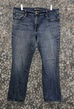 Levi's 505 Jeans Womens 16M x 33 Blue Mid-Rise Straight Leg Denim Pants - $17.81