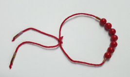 Lucky 7 Red String Protection Good Luck &amp; Fortune Bracelet Kabbalah - $9.85