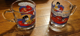 Vintage 1978 McDonald's Garfield &amp; Odie Glass  Jim Davis   Set of 2 - €14,48 EUR