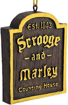 Tree Buddees a Christmas Carol Scrooge &amp; Marley Counting House Sign Ornament - £17.94 GBP