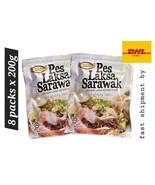 Laksa Sarawak Famous Instant Paste Soup Perencah Halal 8 packs x 200g- D... - $148.80 CAD